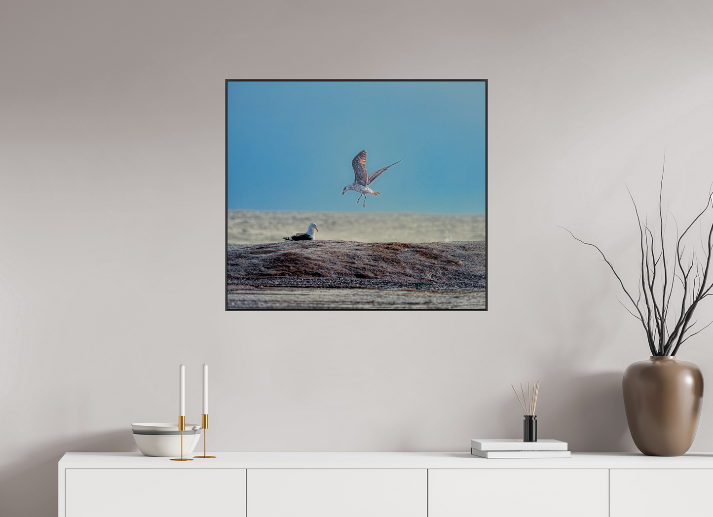 79.4 x 70 cm, black aluminium frames Approach