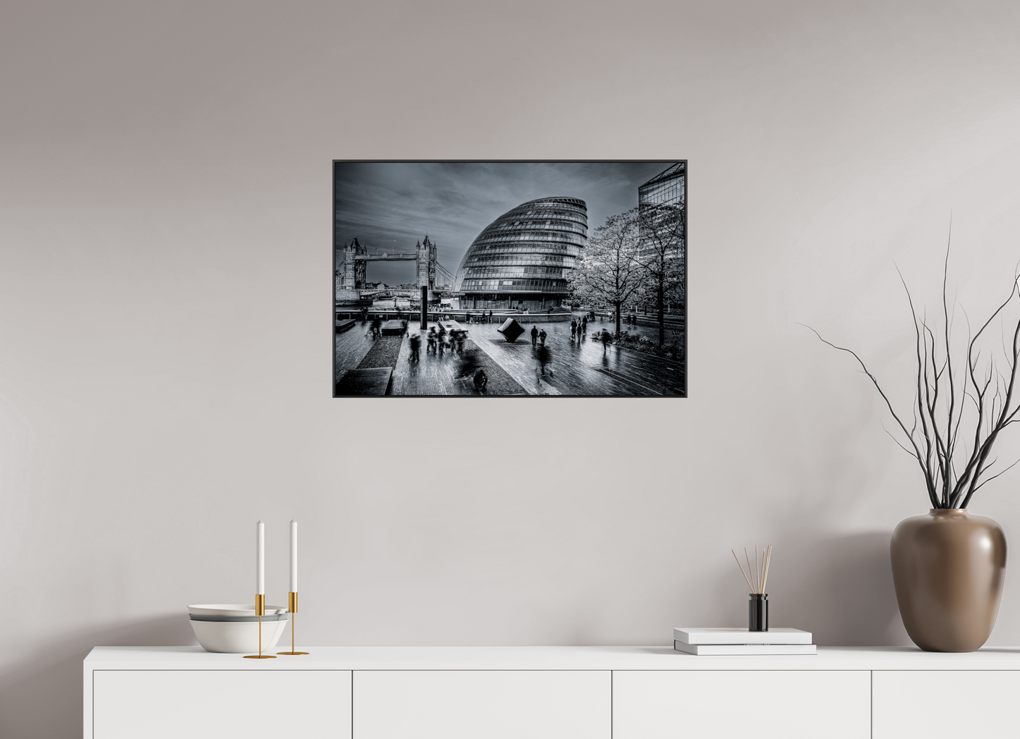 75 x 50 cm, black aluminium frames Urban Drift