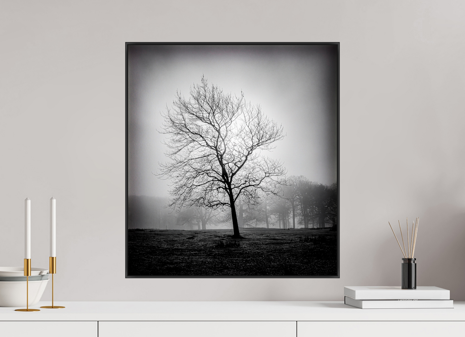 50 x 55.2 cm, black aluminium frames Silent Witness